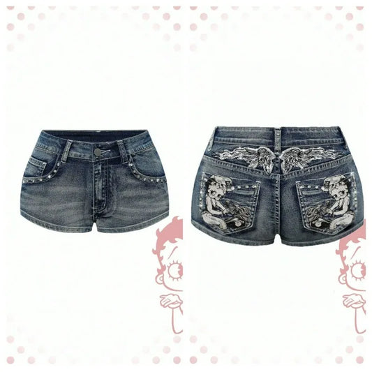 Women's Blue Denim Shorts  Summer
