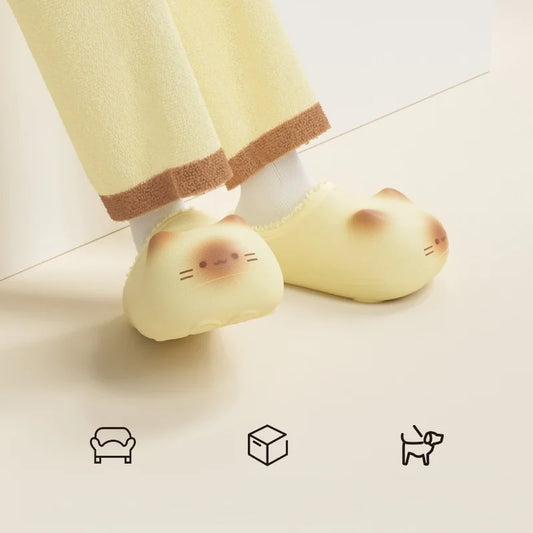 waterpoof eva cat slippers with paw