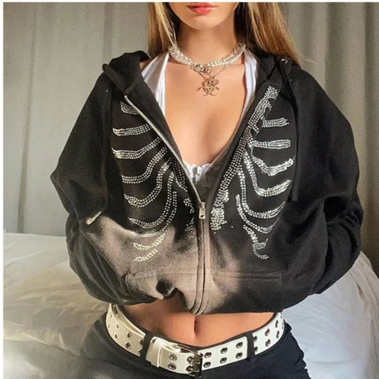 Women Hooded Jacket Streetwear