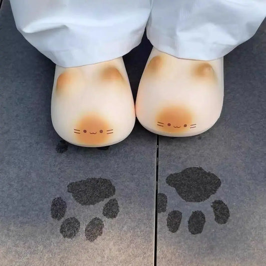 waterpoof eva cat slippers with paw